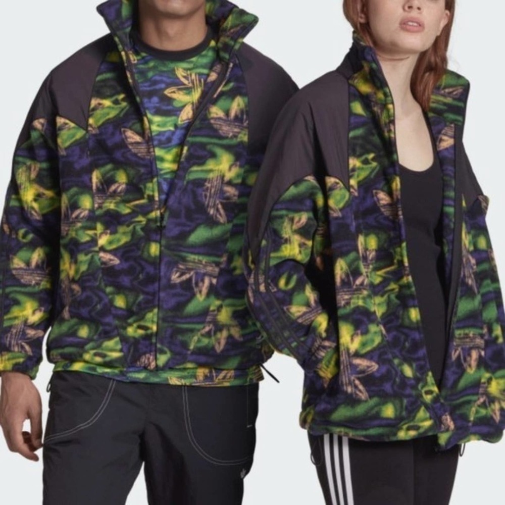 Adidas Originals Fleece Track Jacket Medium New